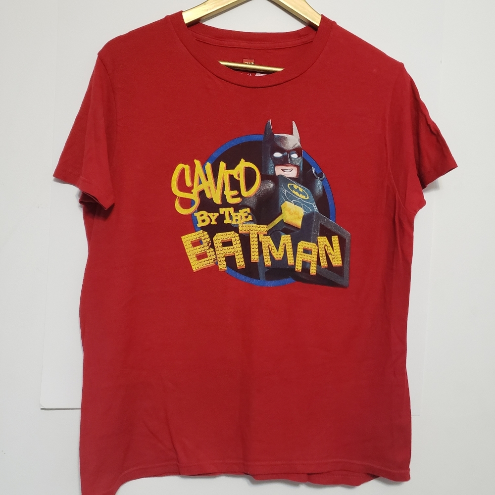 EUC LEGO BATMAN Saved by the Batman graphic tee
